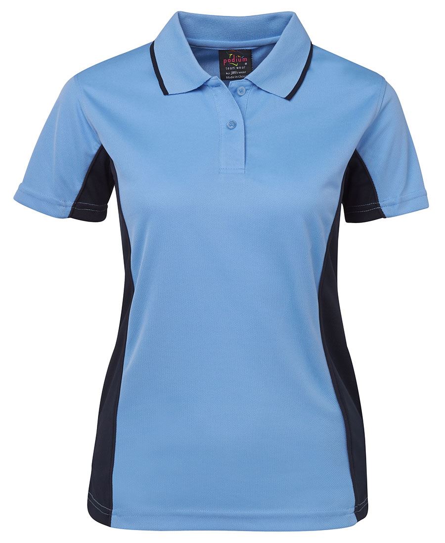 Wholesale 7LPP JB's PODIUM LADIES CONTRAST POLO Printed or Blank