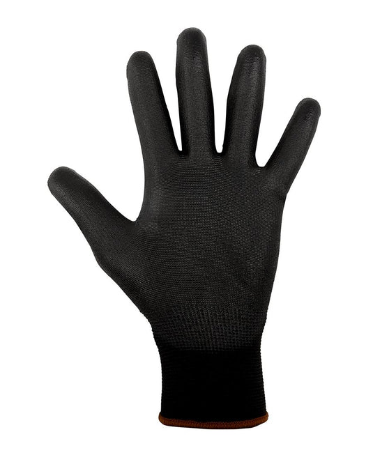 Wholesale 8R004 JB's BLACK LIGHT PU BREATHABLE GLOVES (12 PK) Printed or Blank