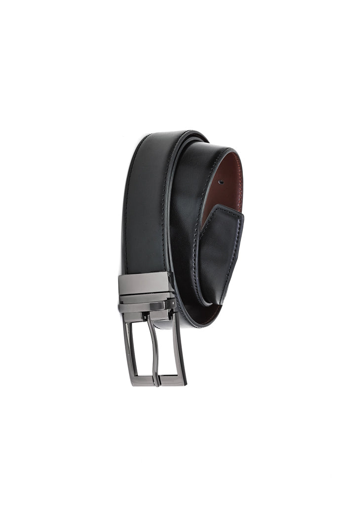 Wholesale 99300 Biz Corporates Mens Leather Reversible Belt Printed or Blank