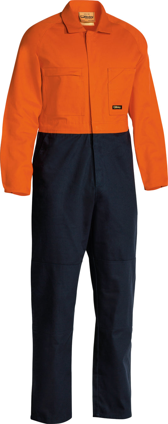 Wholesale BC6357 Bisley 2 Tone Hi Vis Overalls Regular Weight - Regular Printed or Blank