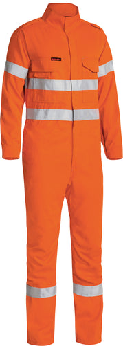 Wholesale BC8085T Bisley Tencate Tecasafe® Plus 700 Taped Hi Vis Engineered FR Vented Coverall - Stout Printed or Blank