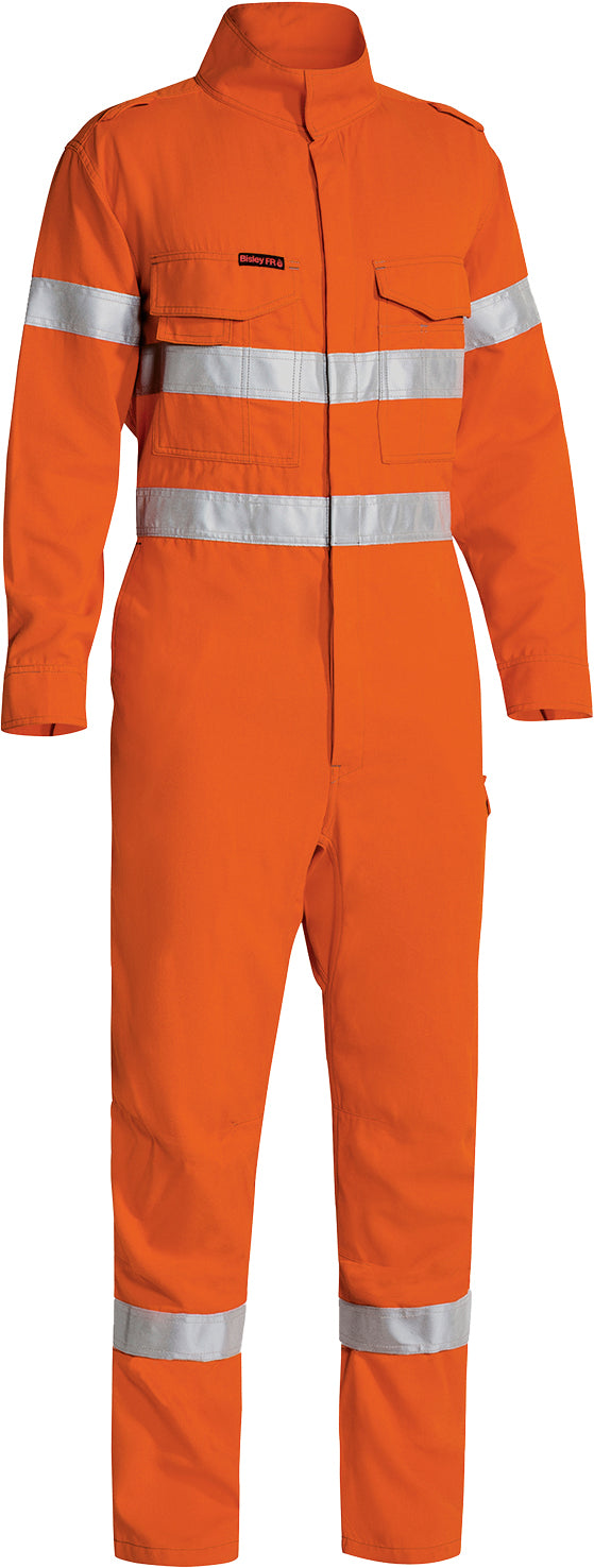 Load image into Gallery viewer, Wholesale BC8185T Bisley Tencate Tecasafe Plus 580 Taped Hi Vis Lightweight FR Non Vented Engineered Coverall - Stout Printed or Blank
