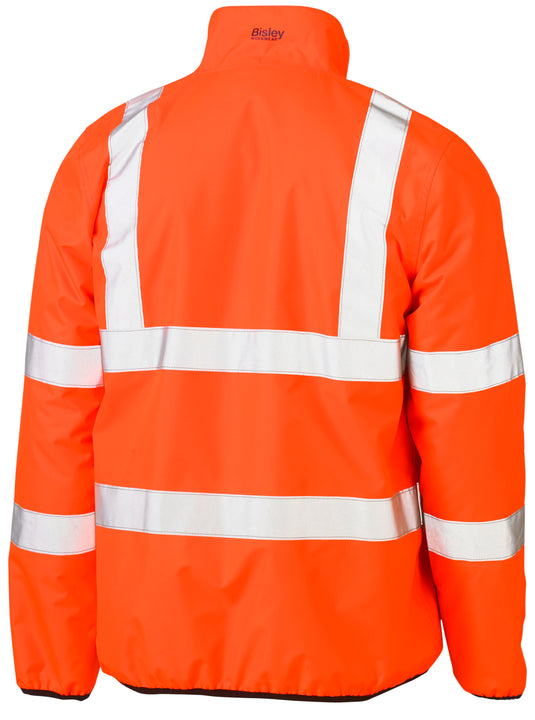 Wholesale BJ6350HT Bisley Taped Hi Vis Reversible Puffer Jacket Printed or Blank