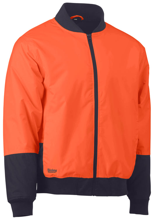 Wholesale BJ6730 Bisley Two Tone Hi Vis Bomber Jacket Printed or Blank