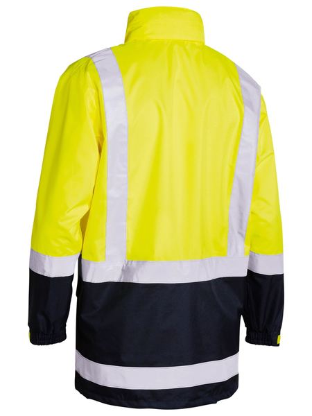 Load image into Gallery viewer, Wholesale BJ6966T Bisley Two Tone Taped Hi Vis Rain Shell Jacket Printed or Blank
