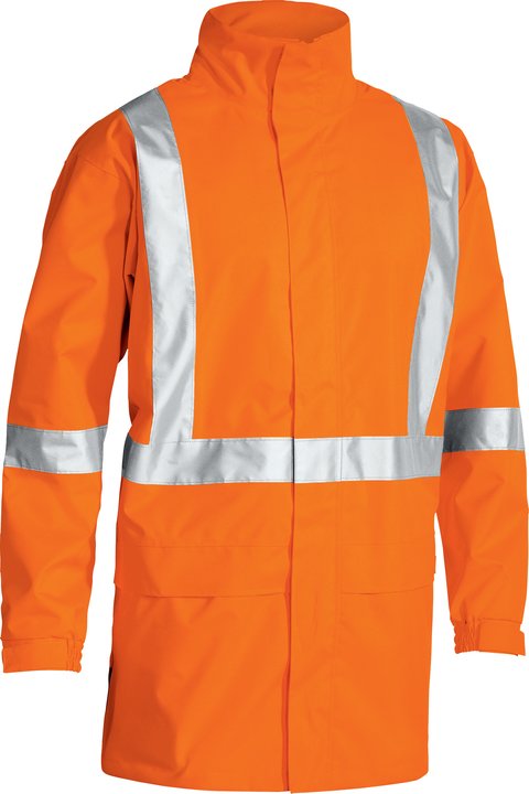 Wholesale BJ6968T Bisley X Taped Hi Vis Rain Shell Jacket Printed or Blank