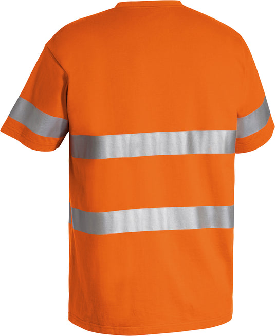 Wholesale BK1017T Bisley 3M Taped Hi Vis Cotton T-Shirt Printed or Blank