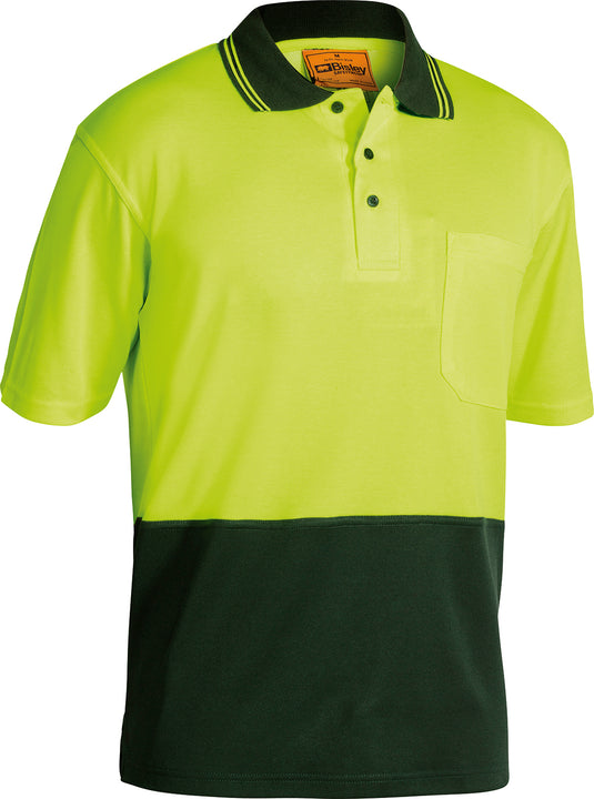 Wholesale BK1234 Bisley 2 Tone Hi Vis Polo Shirt - Short Sleeve Printed or Blank