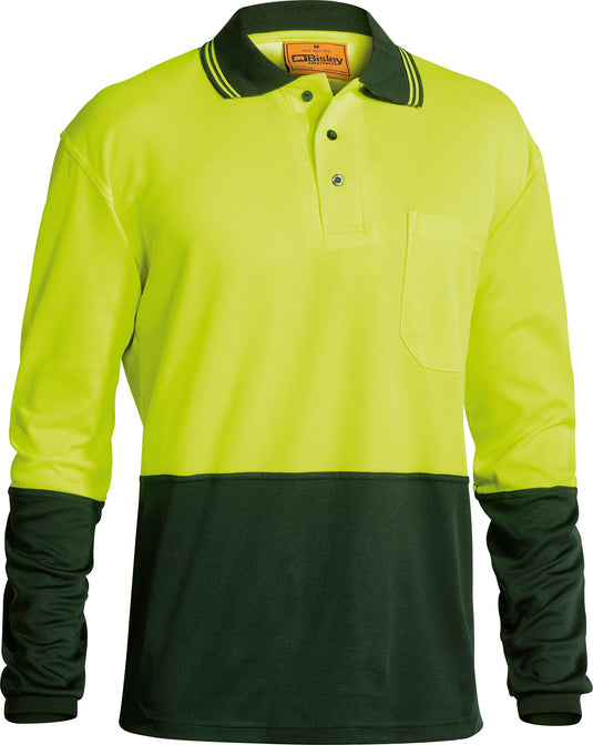 Wholesale BK6234 Bisley 2 Tone Hi Vis Polo Shirt - Long Sleeve Printed or Blank
