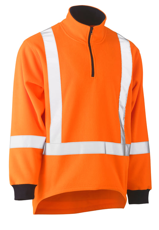 Wholesale BK6249XT Bisley TTMC-W Taped Hi Vis Fleece Pullover Printed or Blank