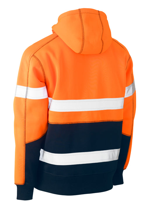 Wholesale BK6619T Bisley Taped Hi Vis Two Tone Fleece Pullover Hoodie Printed or Blank