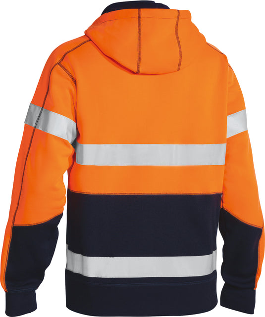 Wholesale BK6819T Bisley Taped Hi Vis Fleece Hoodie Printed or Blank