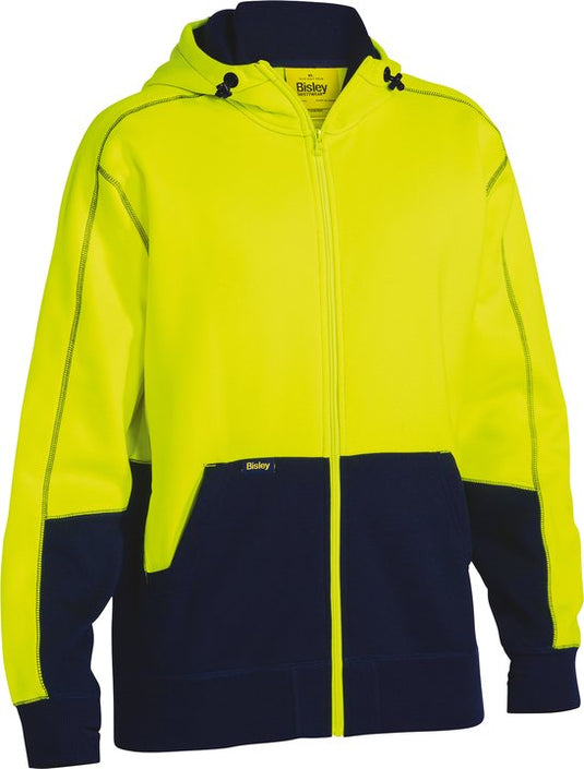 Wholesale BK6819 Bisley Hi Vis Fleece Hoodie Printed or Blank