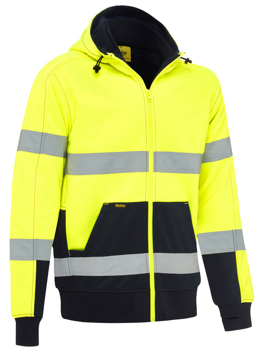 Wholesale BK6988T Bisley Taped Hi Vis Fleece Hoodie With Sherpa Lining Printed or Blank