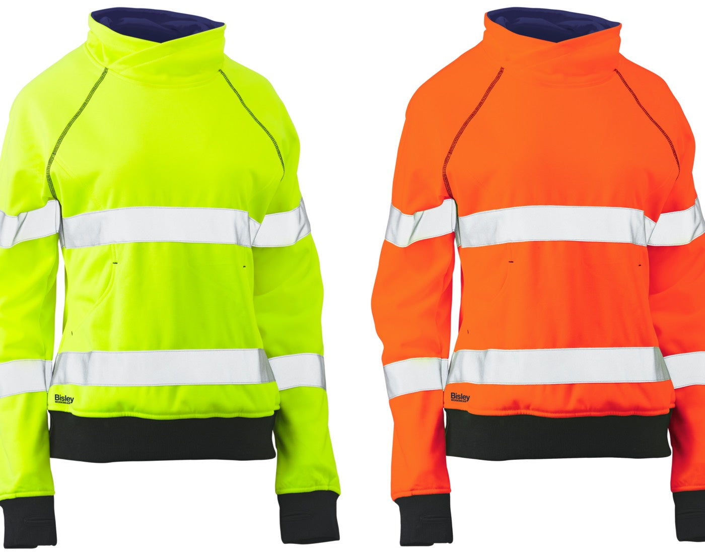 Wholesale BKL6818T Bisley Womens Taped Hi Vis Fleece Jumper Printed or Blank
