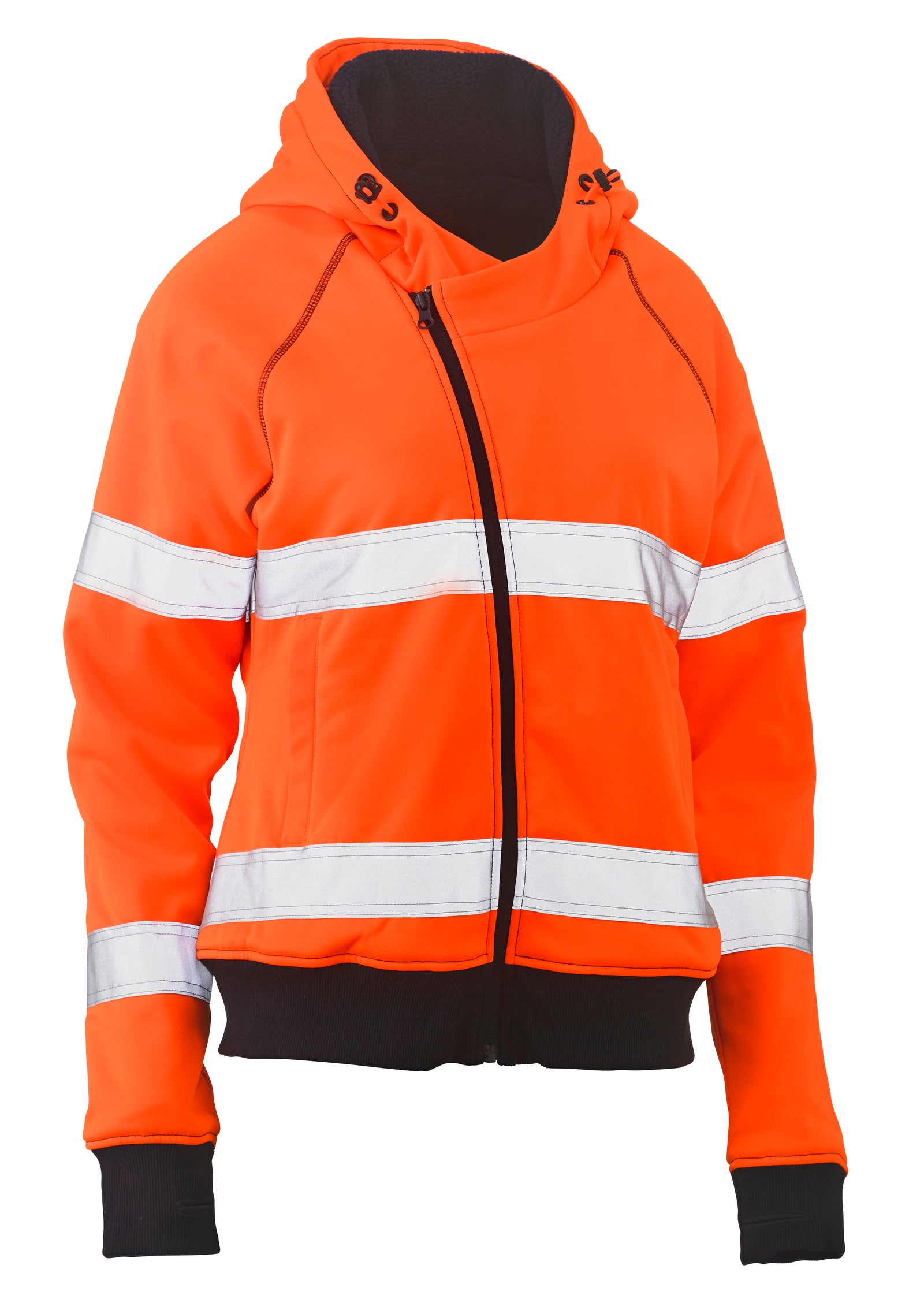 Wholesale BKL6819T Bisley Womens Taped Hi Vis Fleece Hoodie Printed or Blank