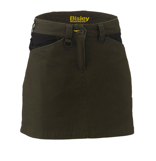 Wholesale BLS1024 Bisley Womens Flex & Move™ Stretch Cotton Skort Printed or Blank