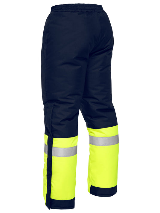 Wholesale BP6451T BISLEY TAPED TWO TONE HI VIS FREEZER PANTS - STOUT Printed or Blank