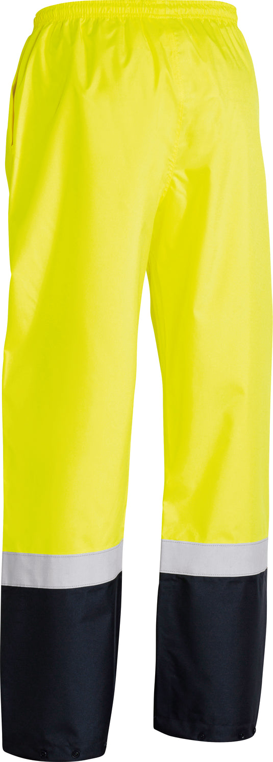 Wholesale BP6965T Bisley Taped Two Tone Hi Vis Shell Rain Pant Printed or Blank