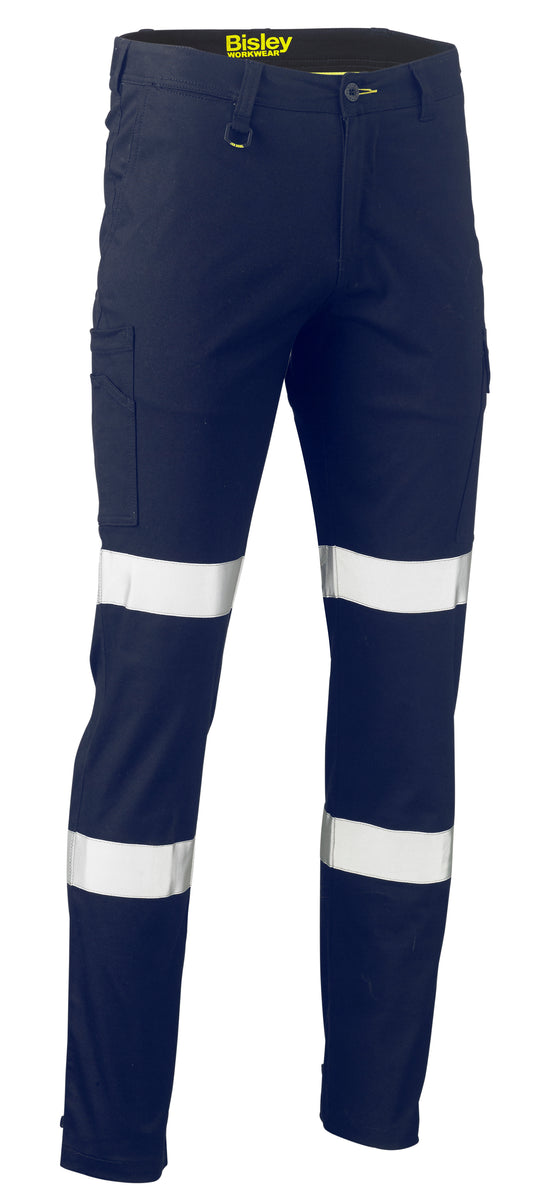 Wholesale BPC6008T Bisley Taped Biomotion Stretch Cotton Drill Cargo Pants - Long Printed or Blank