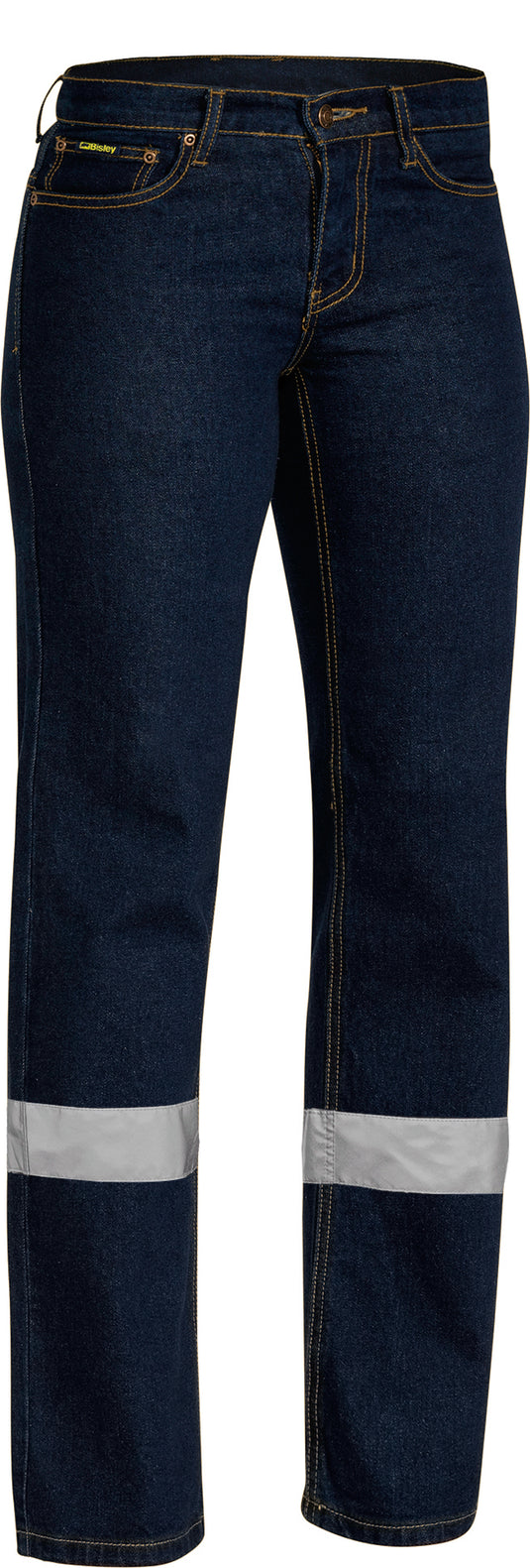 Wholesale BPL6712T Bisley Womens Taped Stretch Jeans Printed or Blank