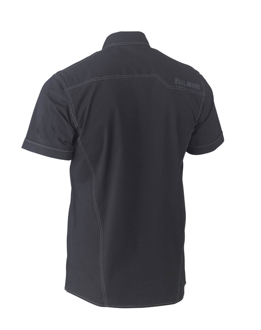 Wholesale BS1144 Bisley Flex & Move™ Utility Work Shirt - Short Sleeve Printed or Blank