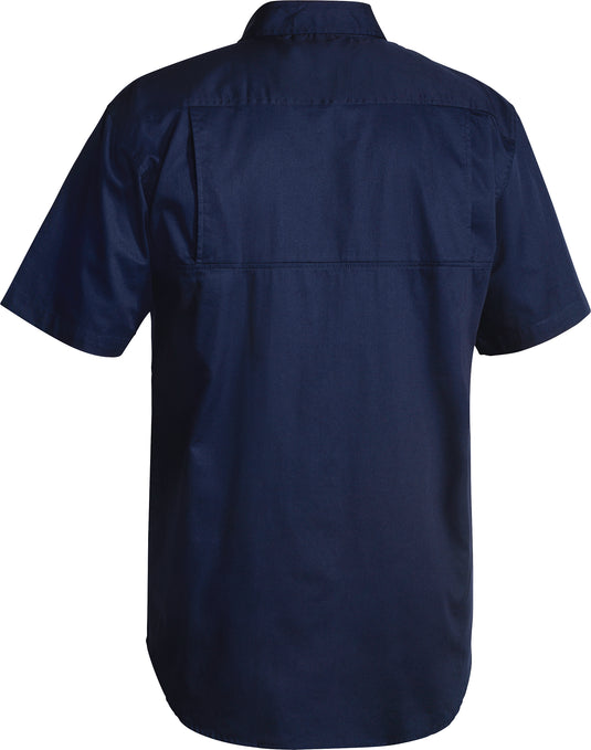 Wholesale BS1893 Bisley Cool Lightweight Drill Shirt - Short Sleeve Printed or Blank