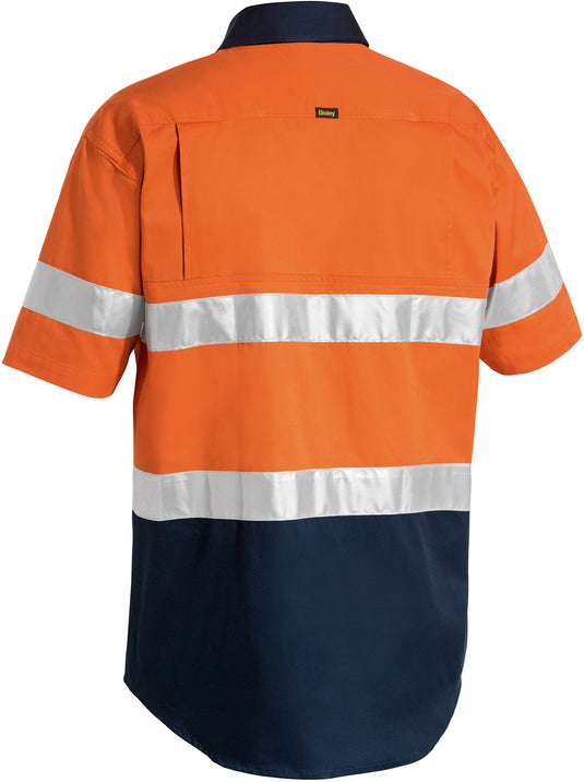 Wholesale BS1896 Bisley 3M Taped Two Tone Hi Vis Cool Lightweight Shirt - Short Sleeve Printed or Blank