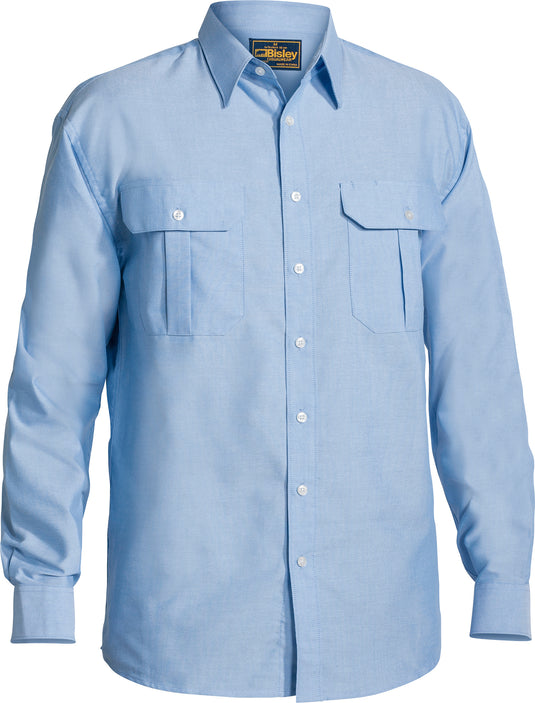 Wholesale BS6030 Bisley Oxford Shirt - Long Sleeve Printed or Blank