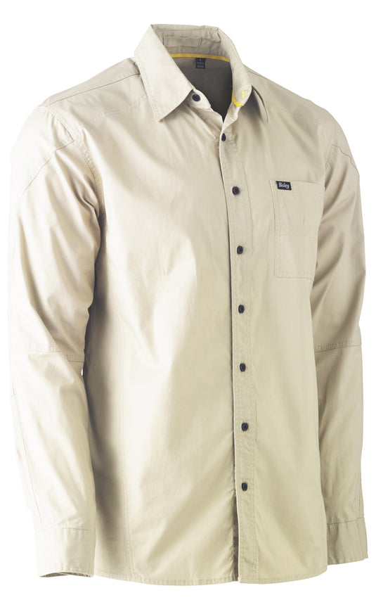 Wholesale BS6146 Bisley Flex & Move™ Work Shirt - Long Sleeve Printed or Blank