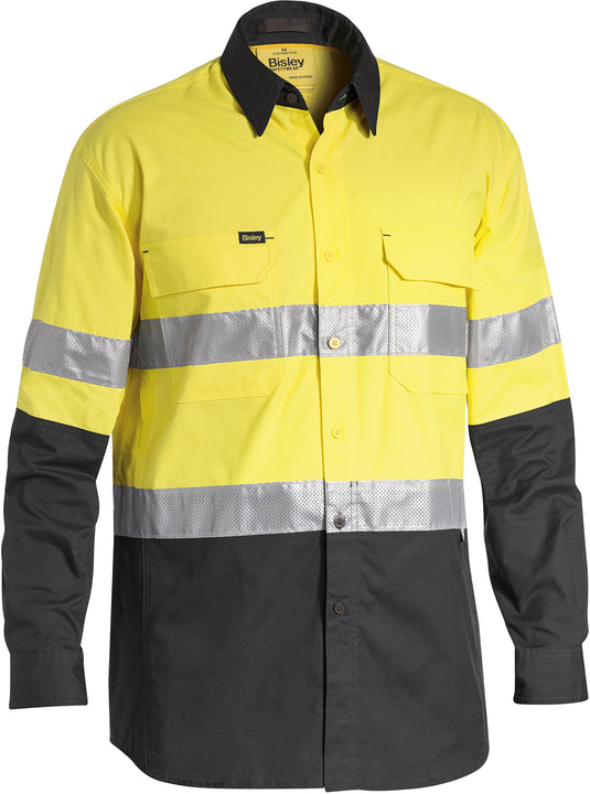 Wholesale BS6415T Bisley 3M Taped Hi Vis X Airflow™ Ripstop Shirt Printed or Blank