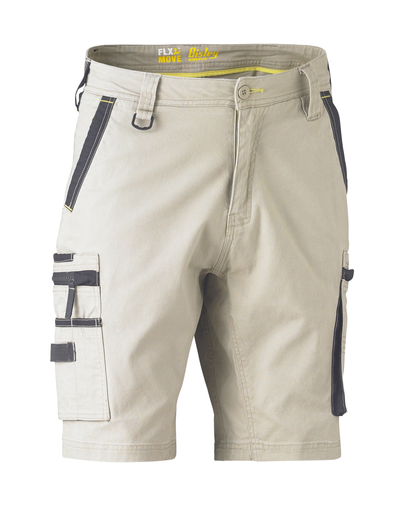 Wholesale BSHC1330 Bisley Flex & Move Stretch Utility Zip Cargo Short Printed or Blank