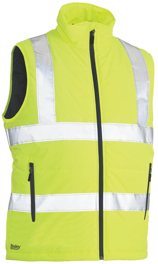 Wholesale BV0329HT Bisley Taped Hi Vis Puffer Vest Printed or Blank