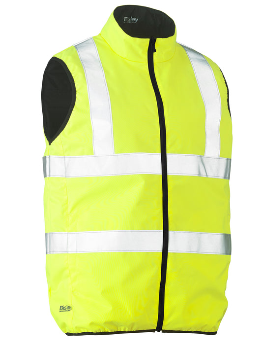 Wholesale BV0330HT Bisley Taped Hi Vis Reversible Puffer Vest Printed or Blank