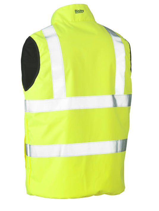 Wholesale BV0330HT Bisley Taped Hi Vis Reversible Puffer Vest Printed or Blank