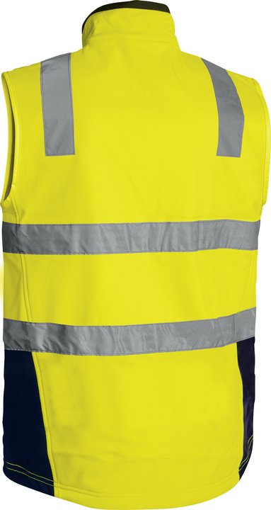 Wholesale BV0348T Bisley Taped Hi Vis Softshell Vest Printed or Blank