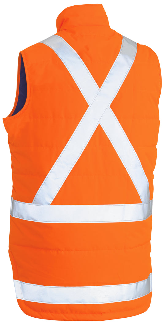 Wholesale BV0379XT Bisley TTMC-W Taped Hi Vis Puffer Vest Printed or Blank