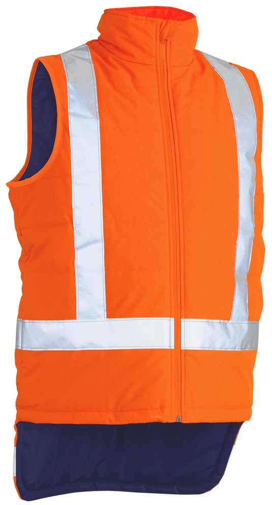 Wholesale BV0379XT Bisley TTMC-W Taped Hi Vis Puffer Vest Printed or Blank