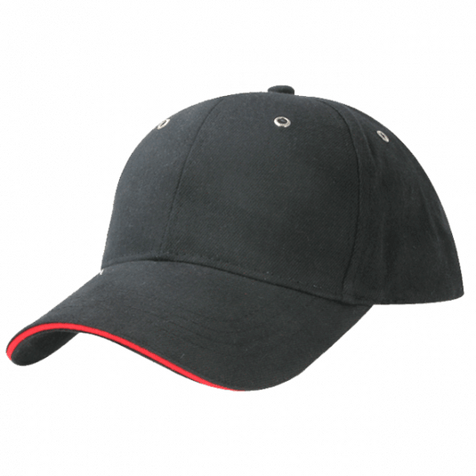 Wholesale M6001 Metal Sandwich Peak Cap Printed or Blank