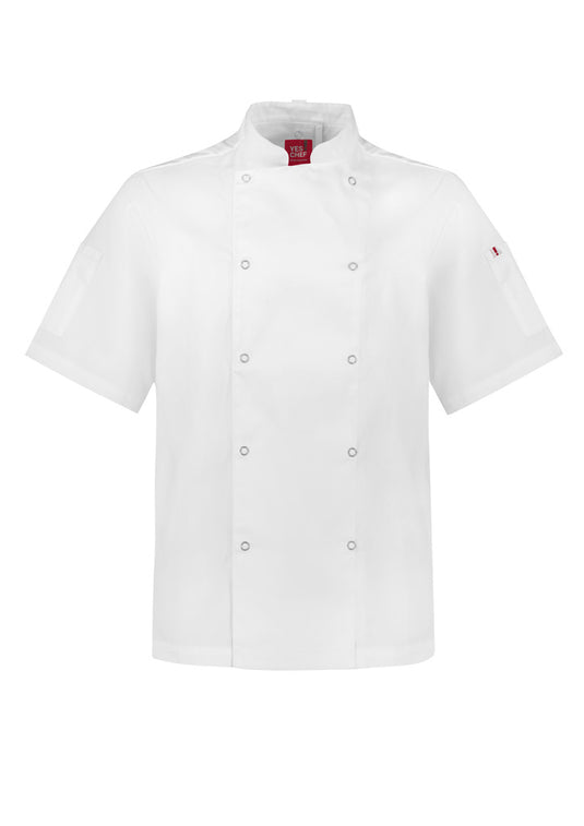 CH232MS Zest Mens S/S Chef Jacket