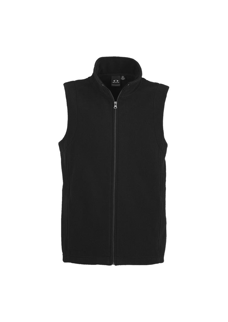 Wholesale F233MN BizCollection Mens Plain Micro Fleece Vest Printed or Blank