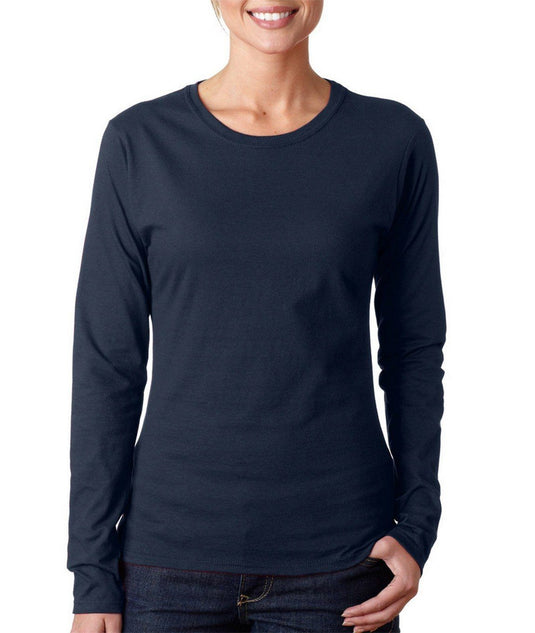 Wholesale Gildan 64400L Ladies Long Sleeve T-Shirt Printed or Blank