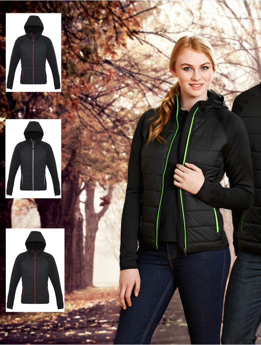Wholesale J515L BizCollection Womens Stealth Tech Hoodies Printed or Blank
