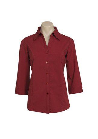 Wholesale LB7300 BizCollection Metro Ladies ¾ Sleeve Shirt Printed or Blank