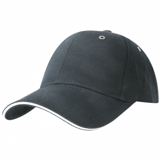 Wholesale M6001 Metal Sandwich Peak Cap Printed or Blank