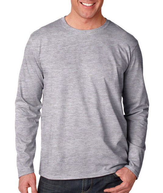 Wholesale Gildan 64400 Mens Long Sleeve T-Shirt Printed or Blank