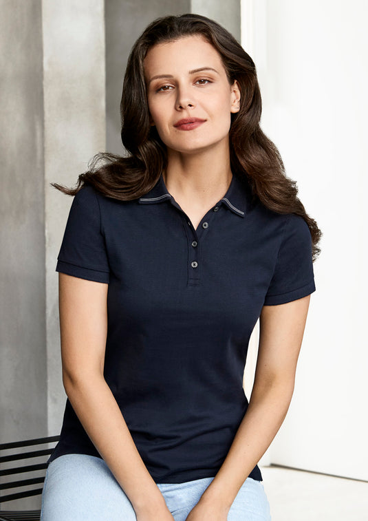 Wholesale P106LS BIZCOLLECTION LADIES ASTON POLO Printed or Blank