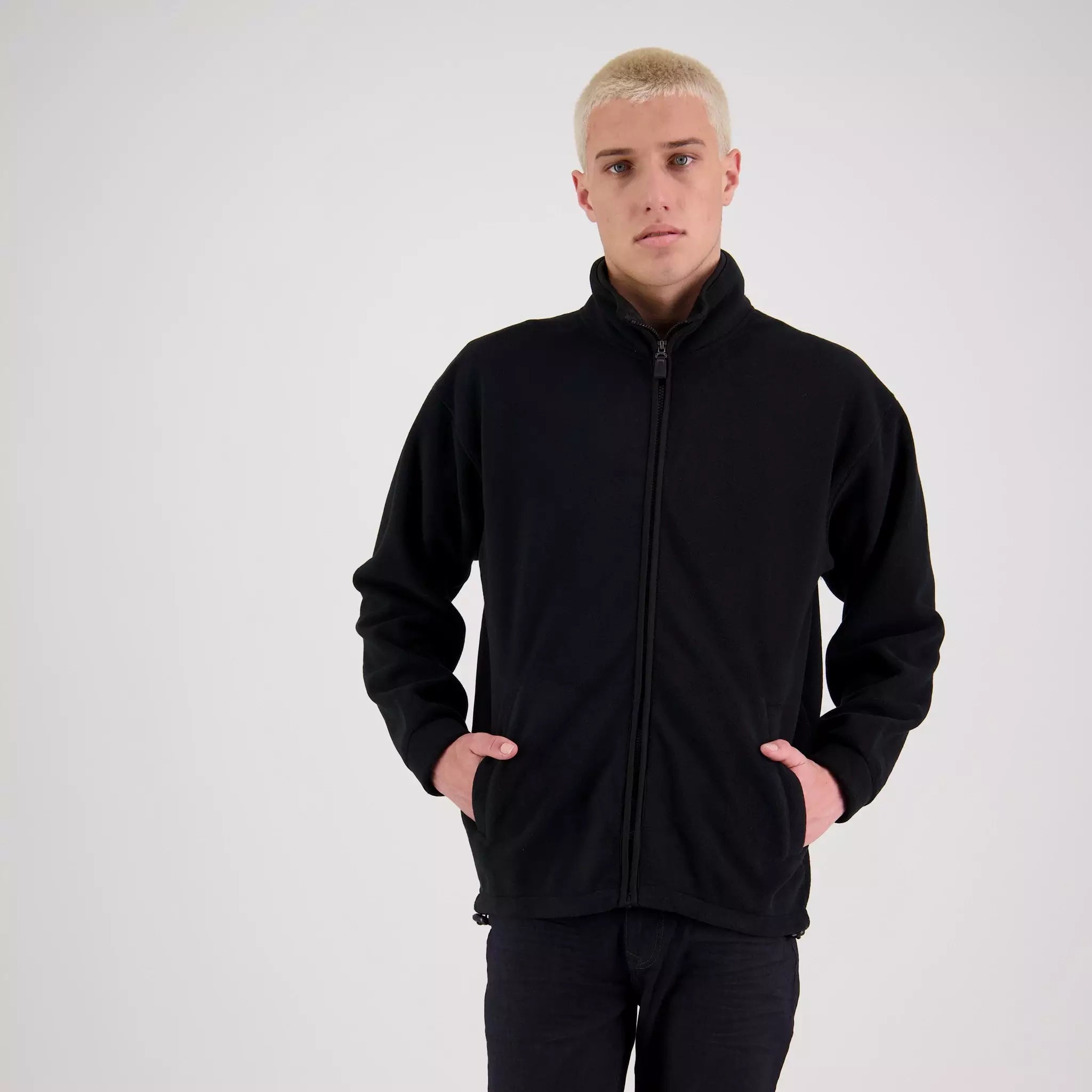 Mens full zip micro on sale fleece