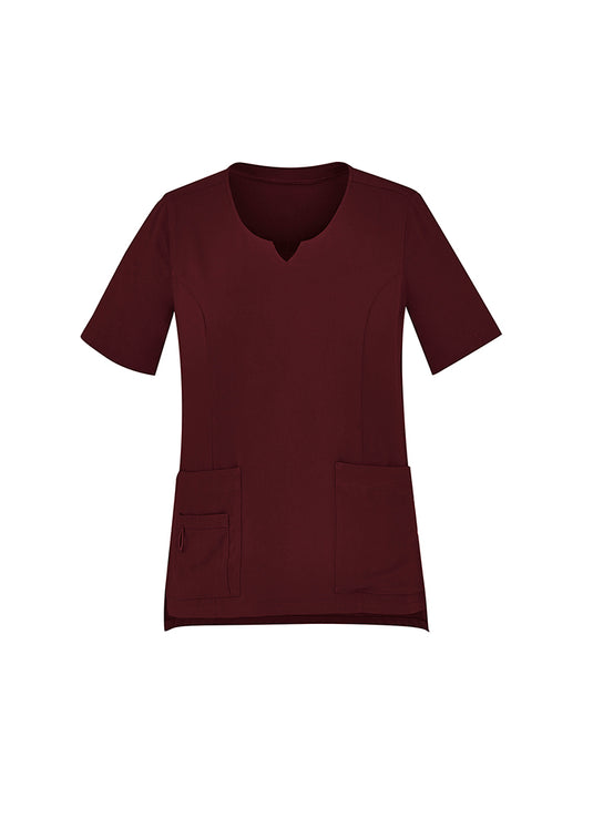 CST942LS BizCollection Women's Avery Tailored Fit Round Neck Scrub Top