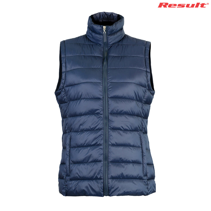 R1940F Result Womens Sleeveless Puffer Jacket Dori Apparel